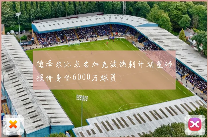 德泽尔比点名加克波热刺计划重磅报价身价6000万球员